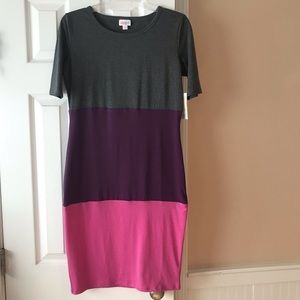 NWT Size Small Lularoe Julia Color Block Dress